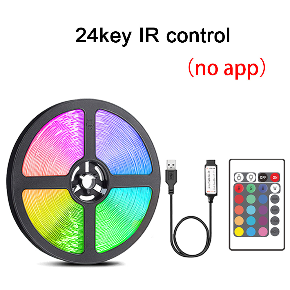 Led Lights for Room RGB 5050 Led Strip with Remote Control Color Changing RGB T image 2