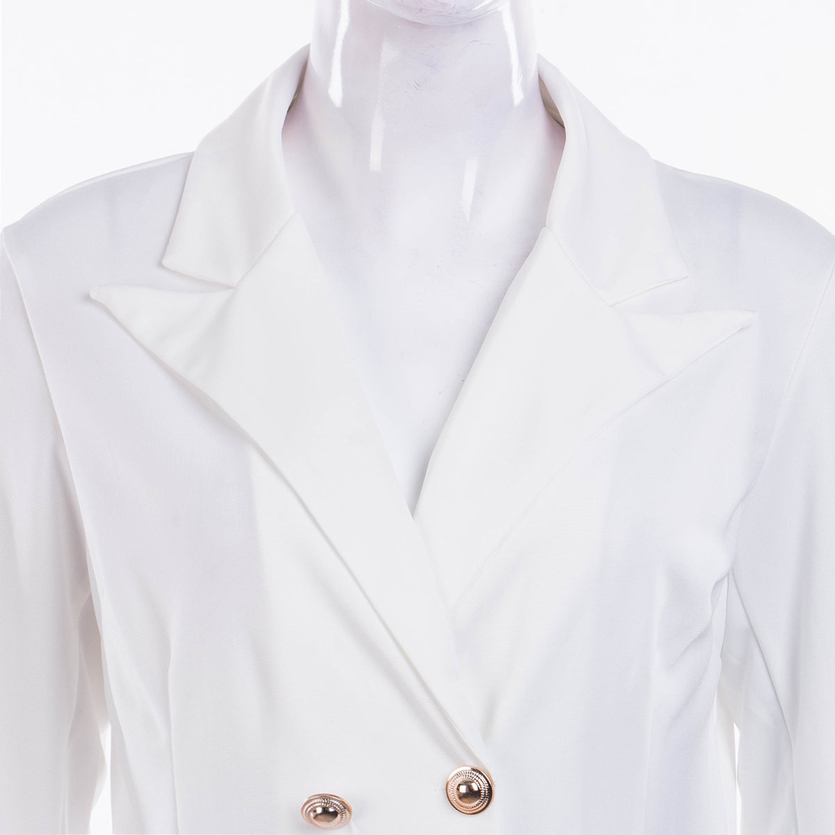Elegant Women s Formal V Neck Blazer with Long Sleeves and Double Breasted Desi image 5