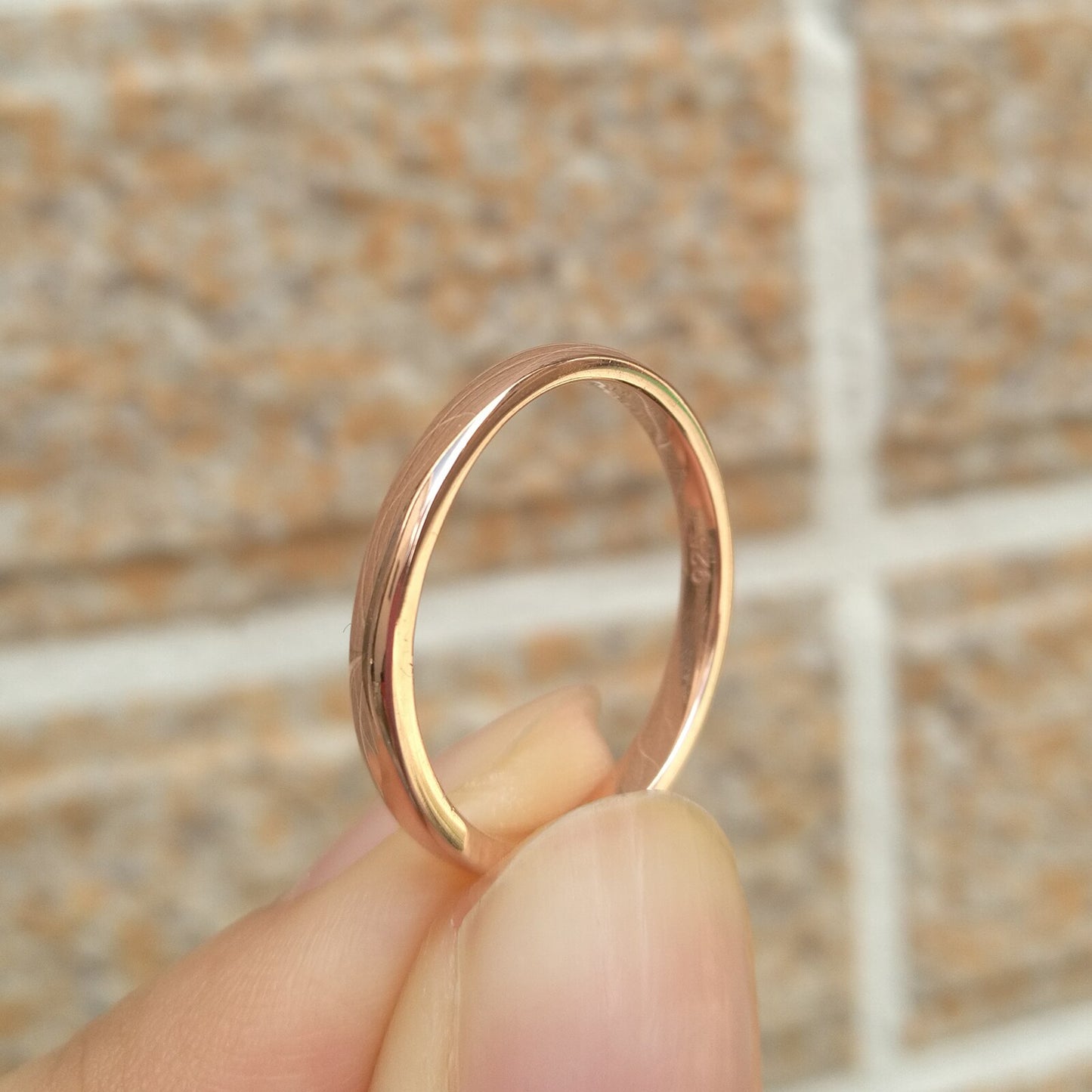 Newshe Rose Gold Color Fingers Ring For Women Solid 925 Sterling Silver image 4