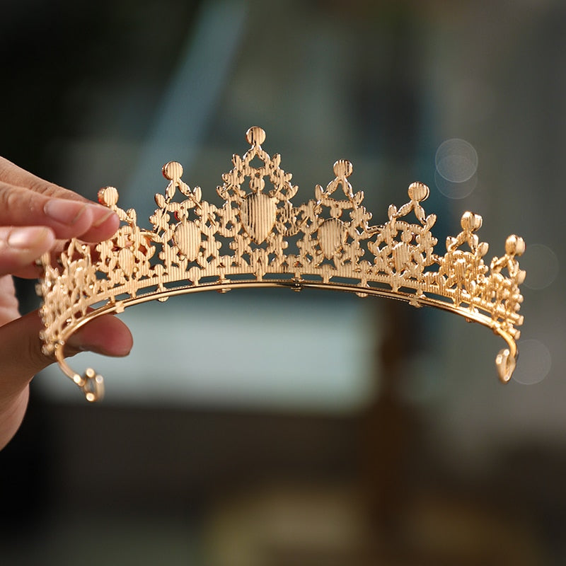 Itacazzo Bridal Headwear Gold-colour Luxurious Style Noble Ladies' Bridal Tiaras image 4