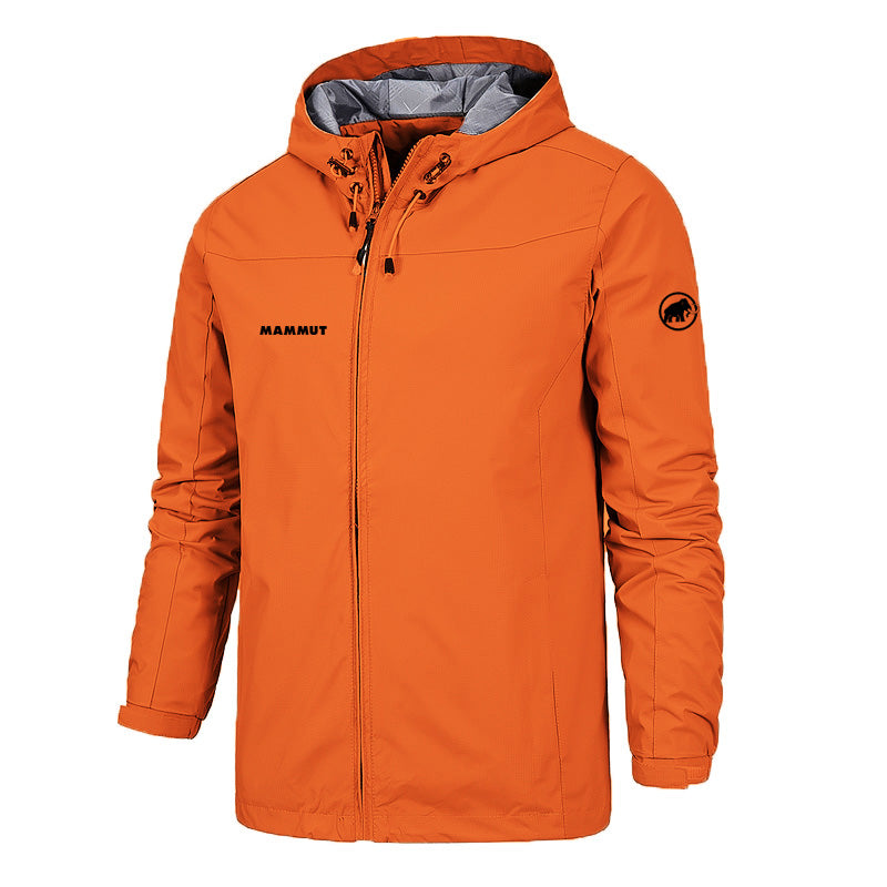 Autumn Winter European Style Printed Logo Men/Women Zipper Jacket Windproof Out image 3