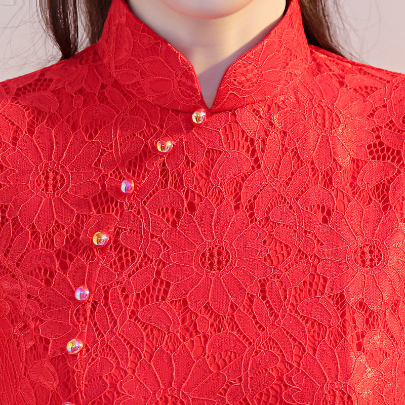 Chinese loose Ao Dai cheongsam dress Plus size improved daily cheongsam Chines image 9