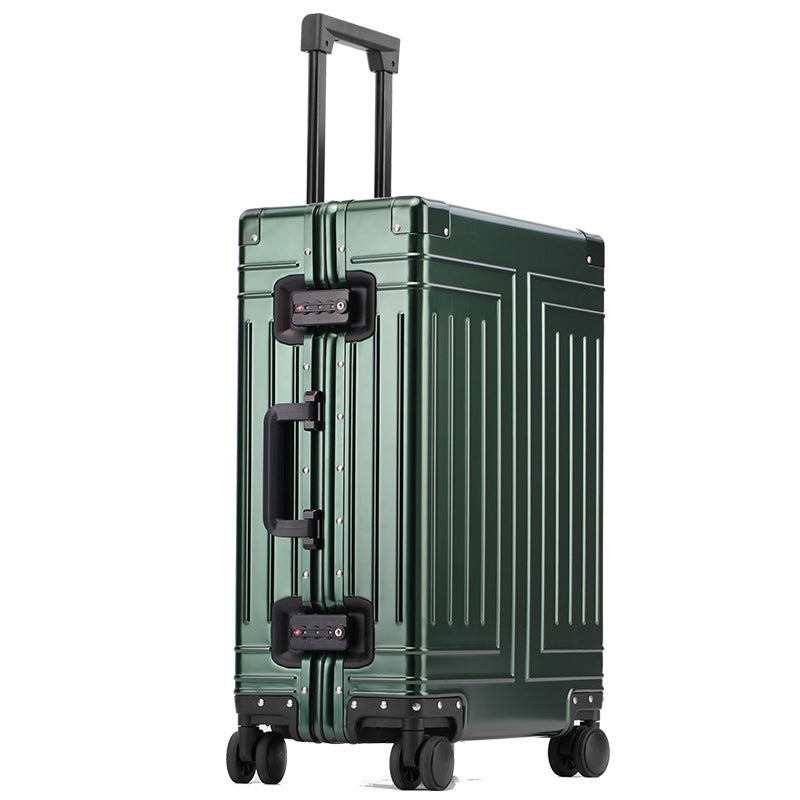 100% Aluminum-magnesium alloy Travel Suitcase Rolling Luggage 20/24/28 inch Tro image 2
