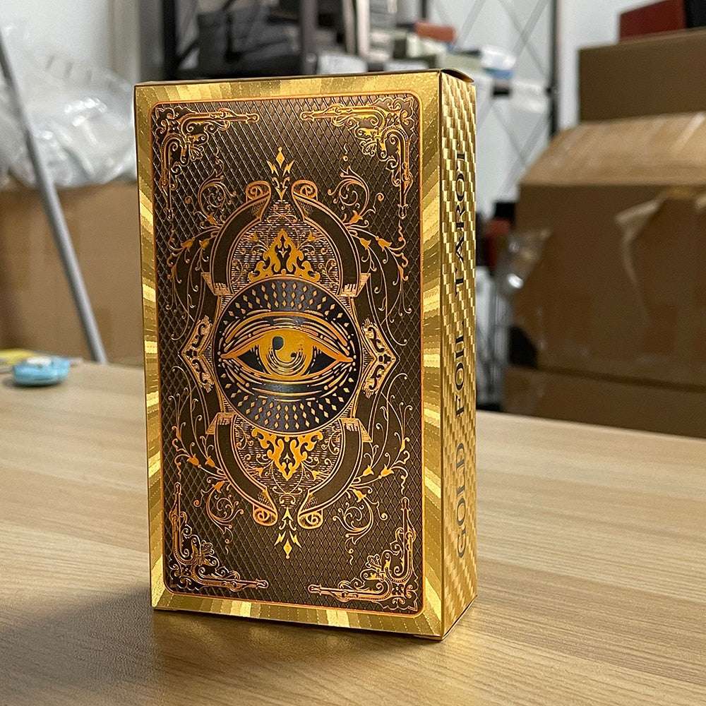 Golden Tarot 12x7cm English Deck Classic for Beginners with Color Paper Guide B image 5