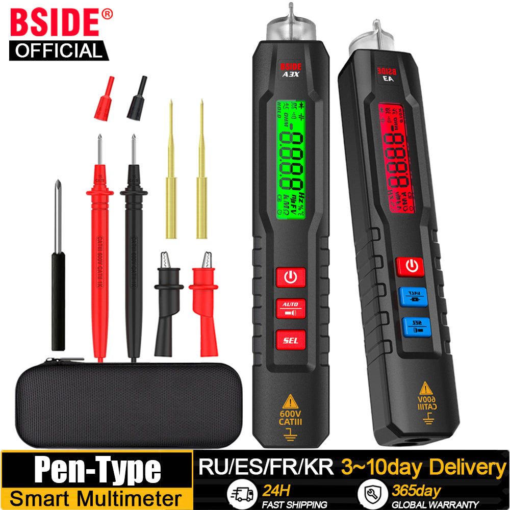 BSIDE Smart Digital Multimeter Pen Type Multitester True RMS Voltmeter DC AC Vo image 1