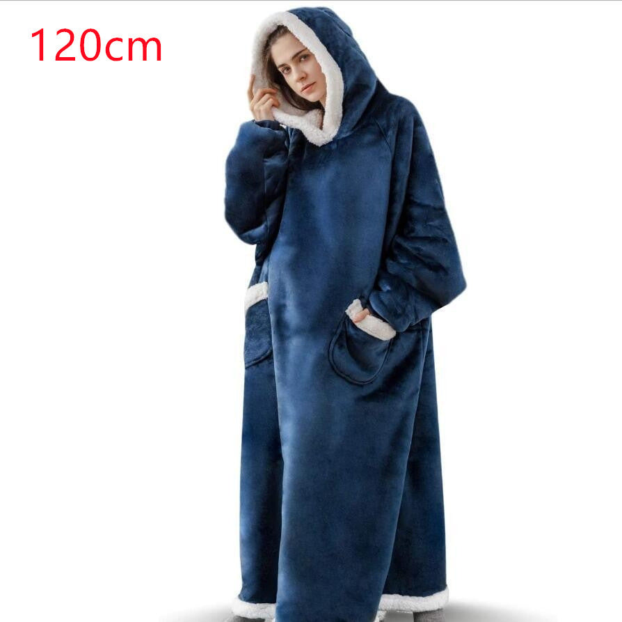 Winter TV Hoodie Blanket Winter Warm Home Clothes Women Men Oversized Pullover image 2