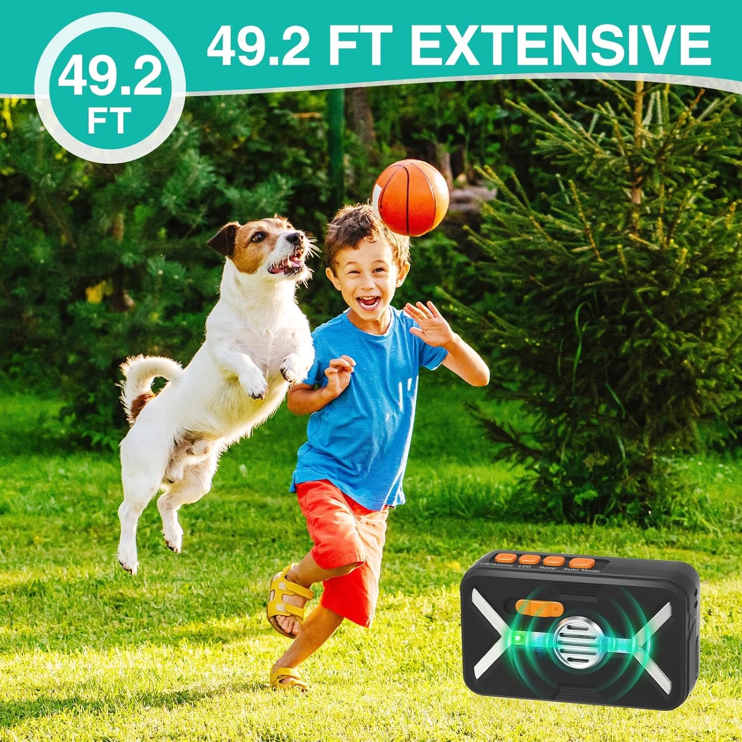 Dog Bark Deterrent Devices Anti Barking Device for Dogs Indoor Outdoor with 3 M image 4