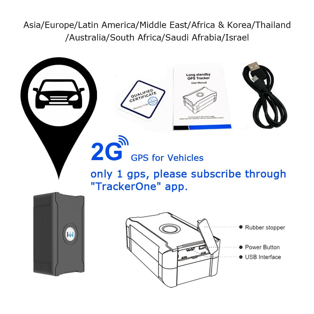 5m Accuracy GPS Tracker APP Remote Tracking Vehicle Anti-theft for Car Truck Mo image 0