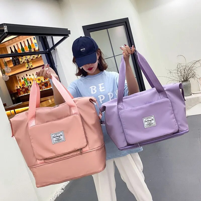 Travel Luggage Bag Dry And Wet Separation Short Distance Carrying Bag Large Cap image 1