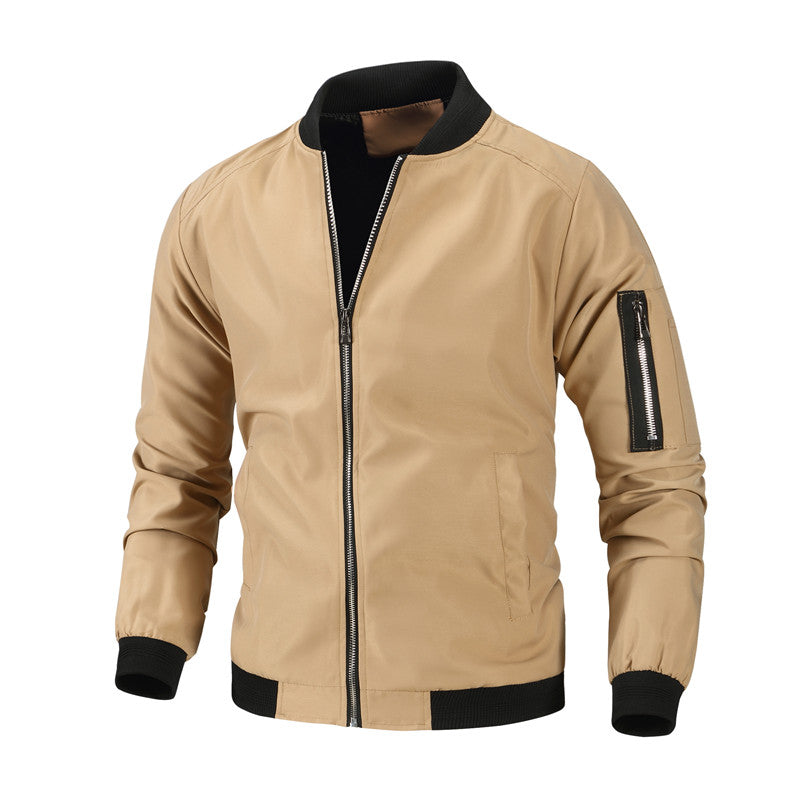 Hot Sale Men’s Slim Fit Lightweight Casual Bomber Jacket, Sport Jacket, Fashion image 3