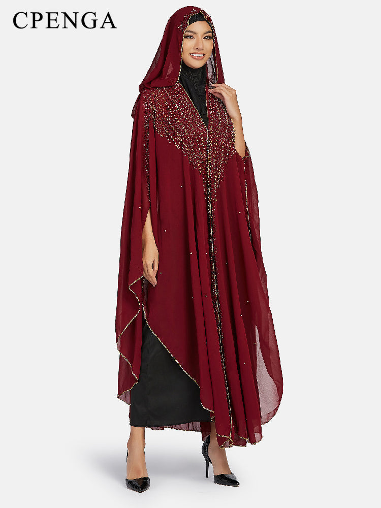 Free Size African Sequins Dress for Women Traditional Kaftan Robe Elegant Ladie image 3