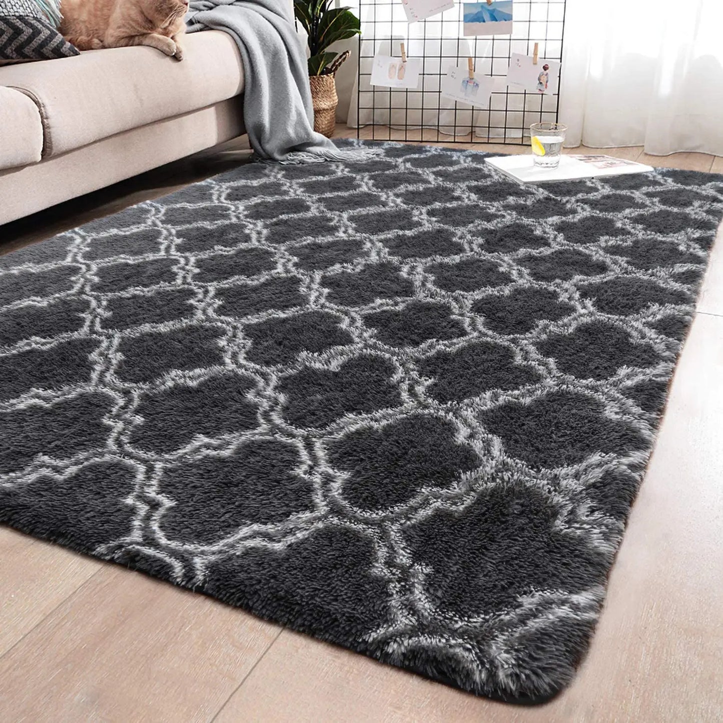 Large Shag Area Rugs for Bedroom Super Soft Plush Fluffy Carpets Living Room Ru image 8