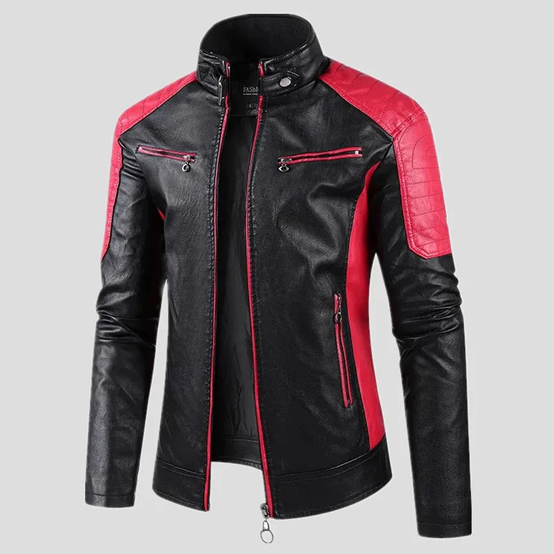 2024 Spring Men Zipper Jacket High Quality Male Jacket Multi Pocket Casual Moto image 2