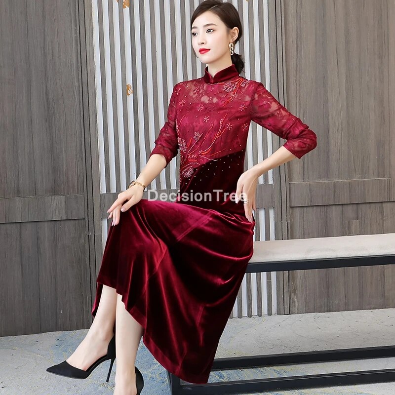 2022 oriental dress classic chinese traditional dress women qipao chinese dress image 3