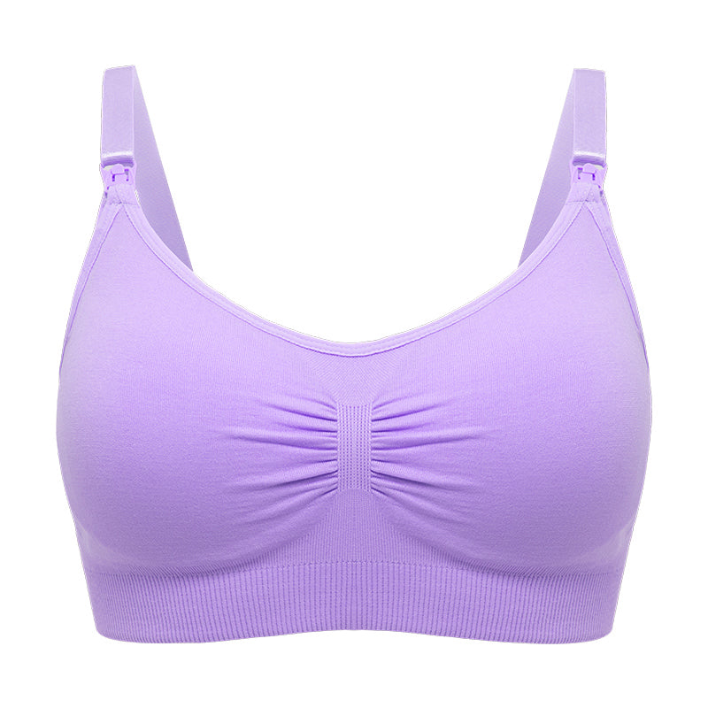 High Quality Plus Size Nursing Bra Breathable Women Breastfeeding Underwear Sea image 2