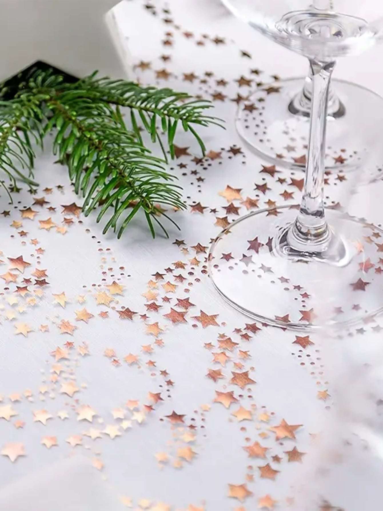 1pc Table Decorations For Party, Golden Table Runner, Sequin Glitter Foil Metal image 13