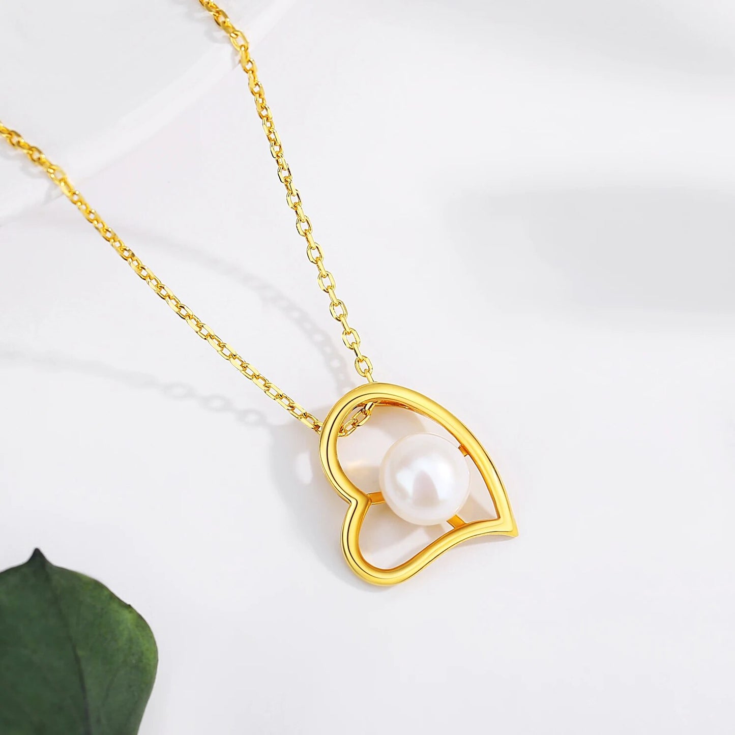 Szjinao Freshwater Pearl Necklace 18k Real Gold 100% Women With Certificate AU image 1