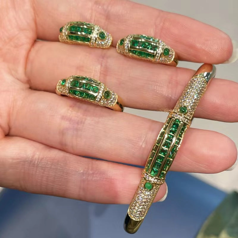 ZOCA 925 sterling silver elegant women's sets jewelry sets k gold High quality image 1