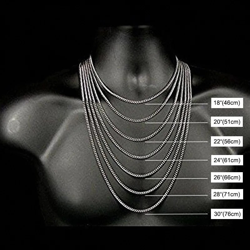 Vnox Men's Cuban Link Chain Necklace Stainless Steel Black Gold Color Male Chok image 18