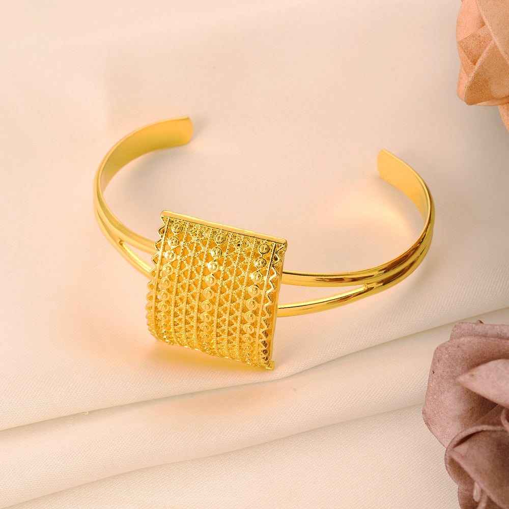 24K Gold Color Traditional Dubai Jewelry African Bride Habisha Lucky Patry Set image 7