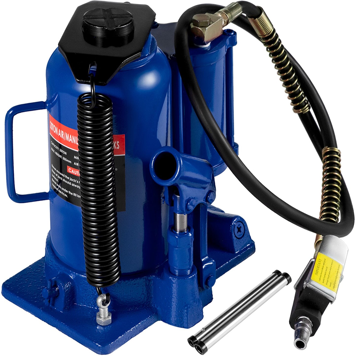 VEVOR 20 Ton 4Ft Air Hydraulic Bottle Car Jack Tool for Lifting Farm Vehicles H image 3