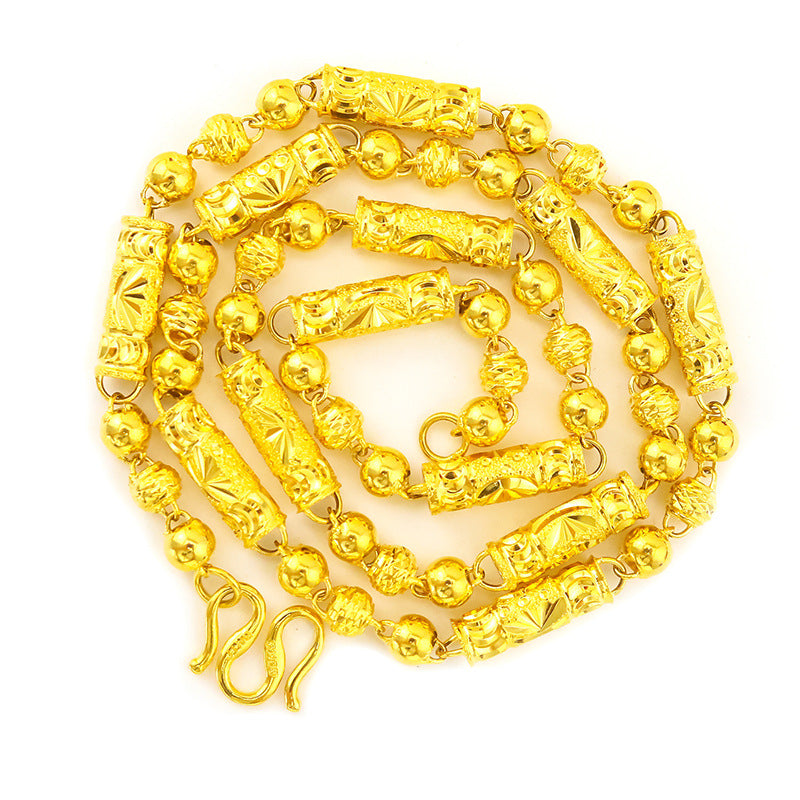 30g 14k Gold Real Gold Necklaces Shiny Choker Snake Chain Exquisite Necklace Gi image 2