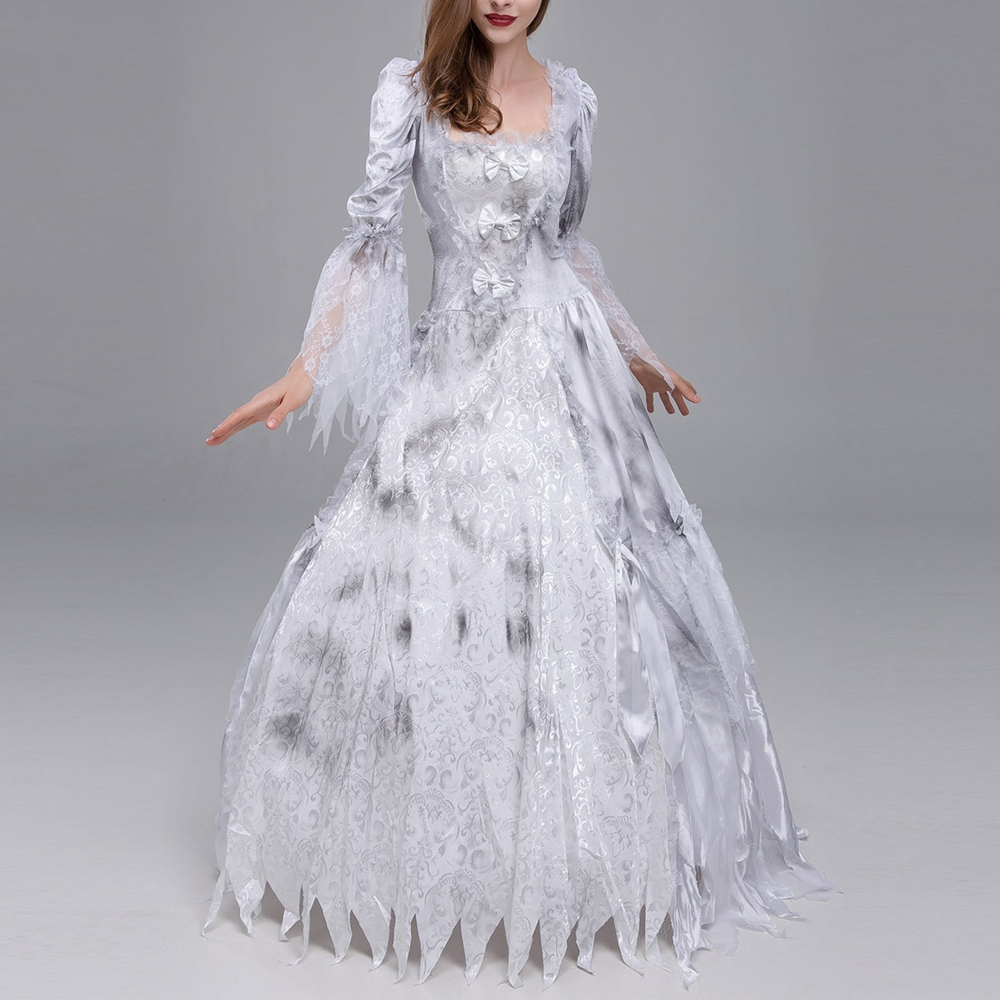 Halloween Wedding Dress Costume Zombie Bride Cosplay Dress Ghost Bride Cosplay image 2