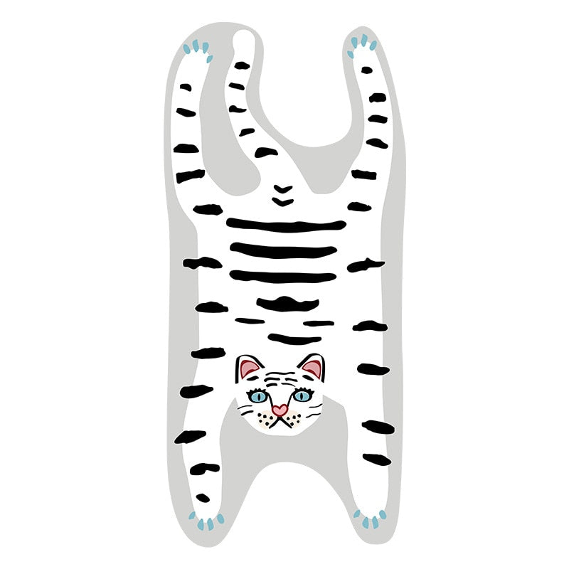 Tiger Carpet for Living Room Cute Cartoon Bedroom Rugs Anti Slip Bedside Kids R image 3