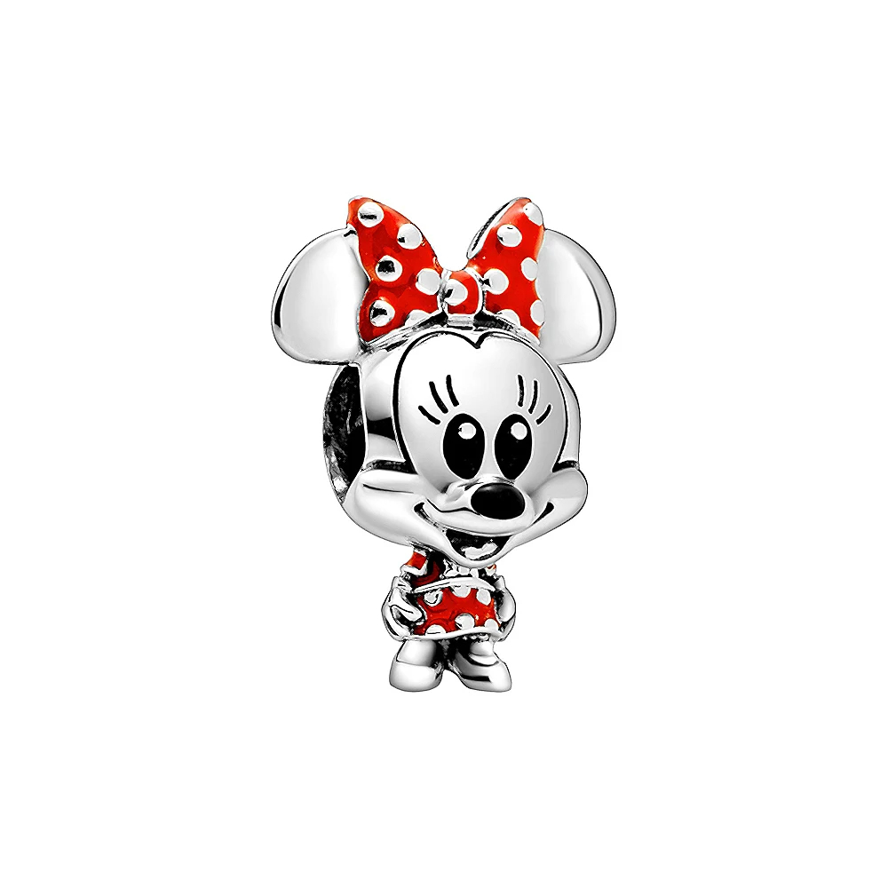 925 Silver Disney 100th Princess Pumpkin Cart Mickey Minnie Dumbo Charm Stitch image 31