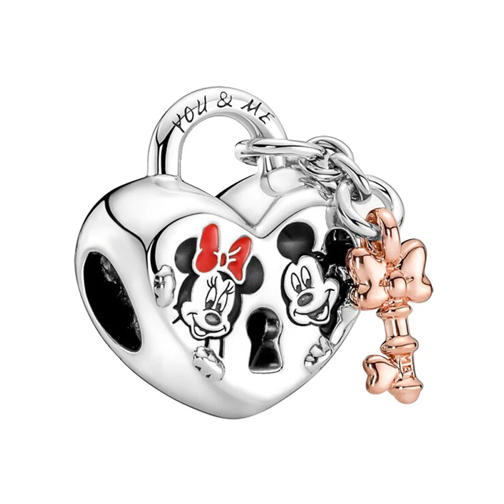 925 Silver Disney 100th Princess Pumpkin Cart Mickey Minnie Dumbo Charm Stitch image 32