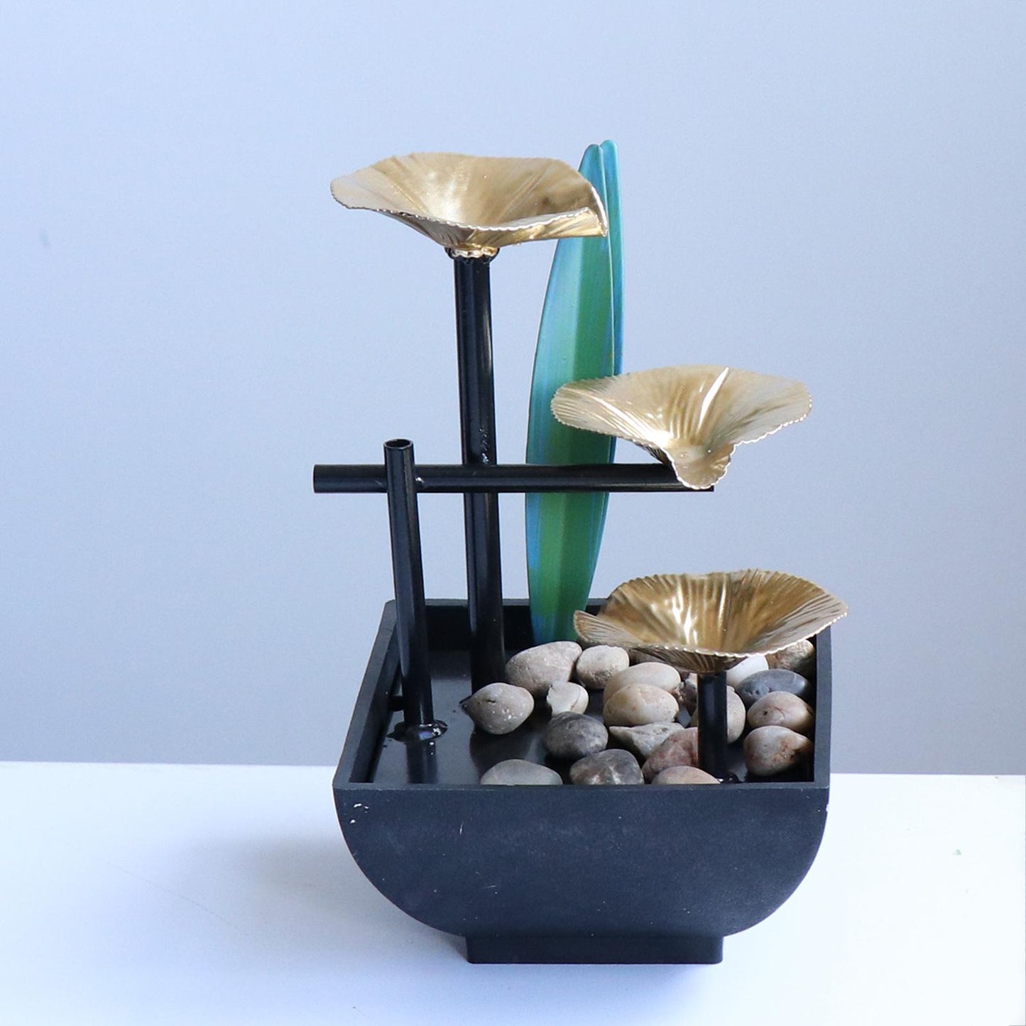 Relaxation Tabletop Water Fountain Indoor Garden Zen Desktop Waterfall Decor image 6