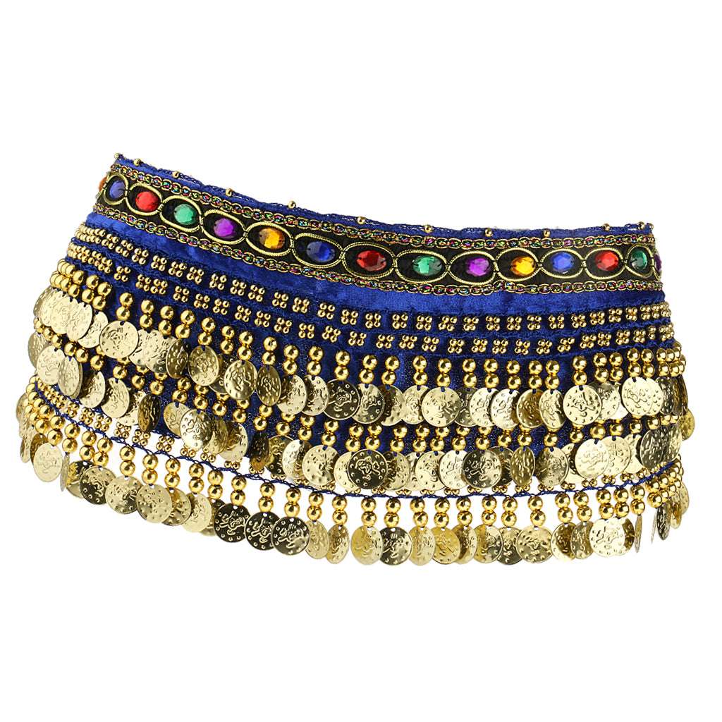 Women's Belly Dance For Thailand/India/Arab Dancer Skirt Waist Belt Coins Tasse image 0