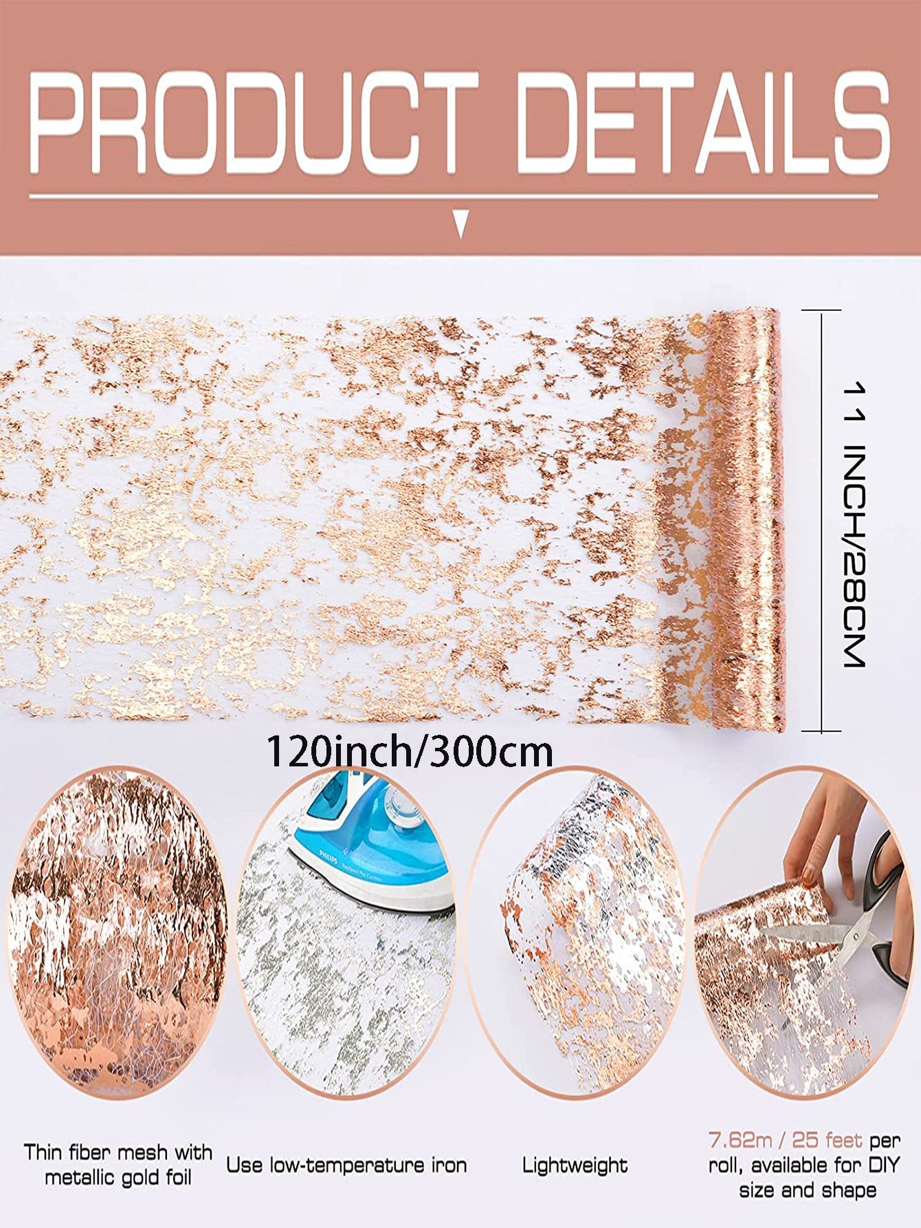 1pc Table Decorations For Party, Golden Table Runner, Sequin Glitter Foil Metal image 27