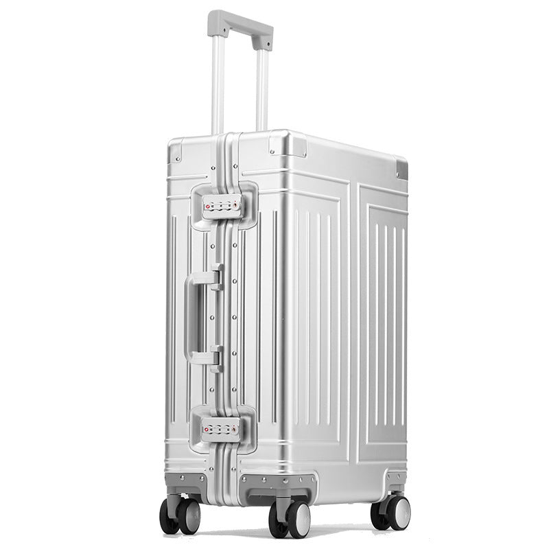 100% Aluminum-magnesium alloy Travel Suitcase Rolling Luggage 20/24/28 inch Tro image 4