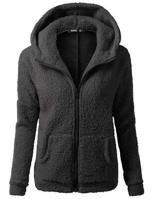 Women Autumn Winter Warm Hoodie Jacket Casual Female Hoodies Sweatershirt Zippe image 5