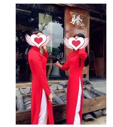 Vietnam Ao Dai Women Chiffon Dress Spring Cheongsam Long image 2