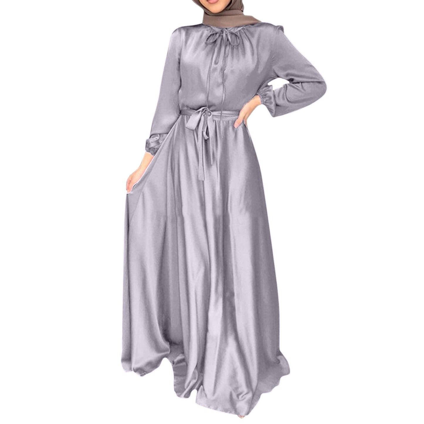 Ladies Abaya Dubai Muslim Fashion Hijab Dress Kaftan Islam Clothing African Max image 7