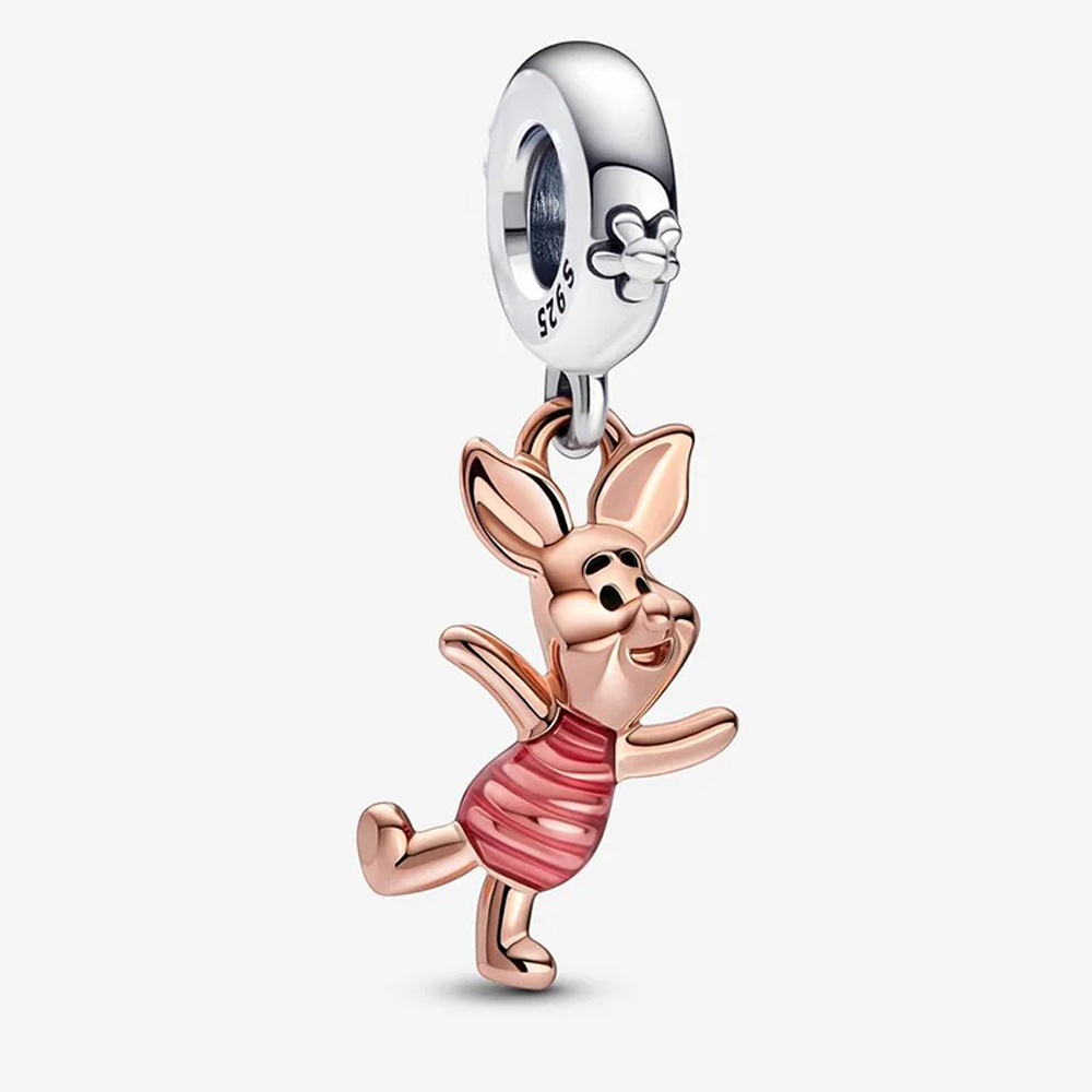 925 Silver Disney 100th Princess Pumpkin Cart Mickey Minnie Dumbo Charm Stitch image 1