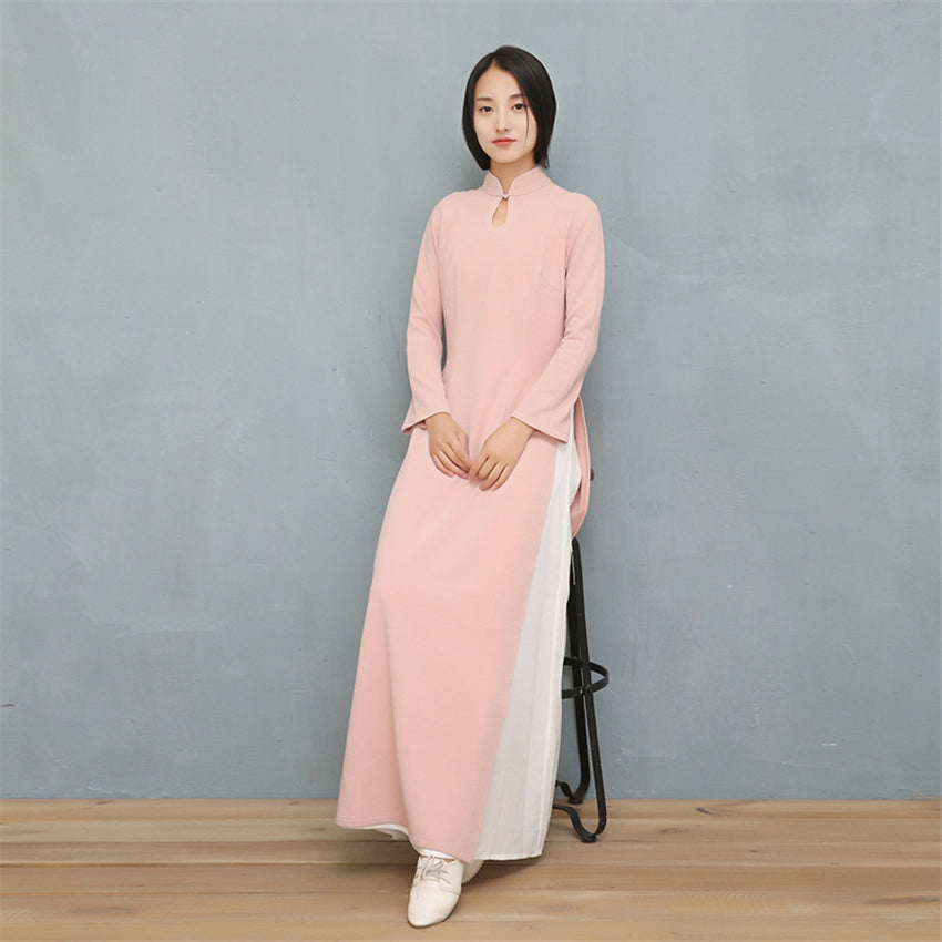 Graceful Dress for Women 2022 News AO Dai Cheongsam Vietnam Style Design Qipao image 3