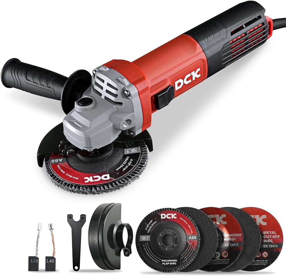 Angle Grinder, 9.2Amp 4-1/2-Inch Corded Angle Grinder 11800 RPM with 2 Safety G image 1