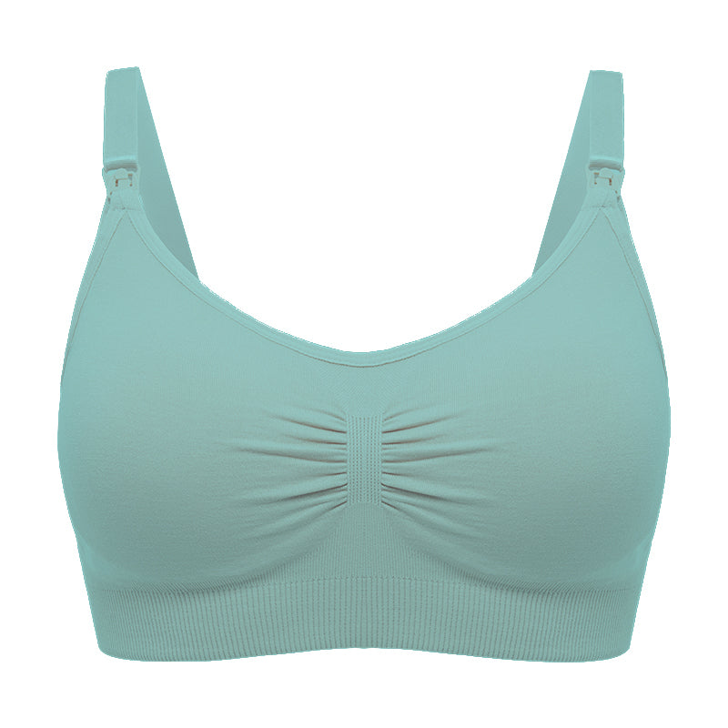 High Quality Plus Size Nursing Bra Breathable Women Breastfeeding Underwear Sea image 4