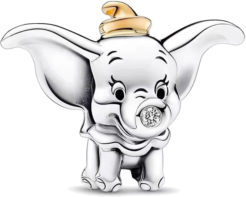 925 Silver Disney 100th Princess Pumpkin Cart Mickey Minnie Dumbo Charm Stitch image 2