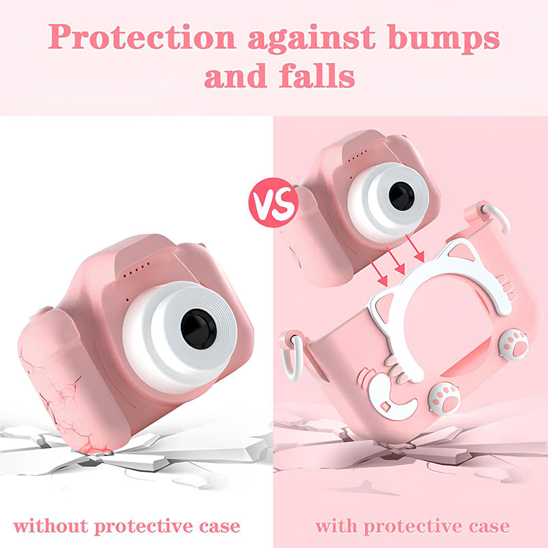 Kids Camera Toys Mini Camera Kids Digital Camera With Video Cartoon Soft Silico image 2