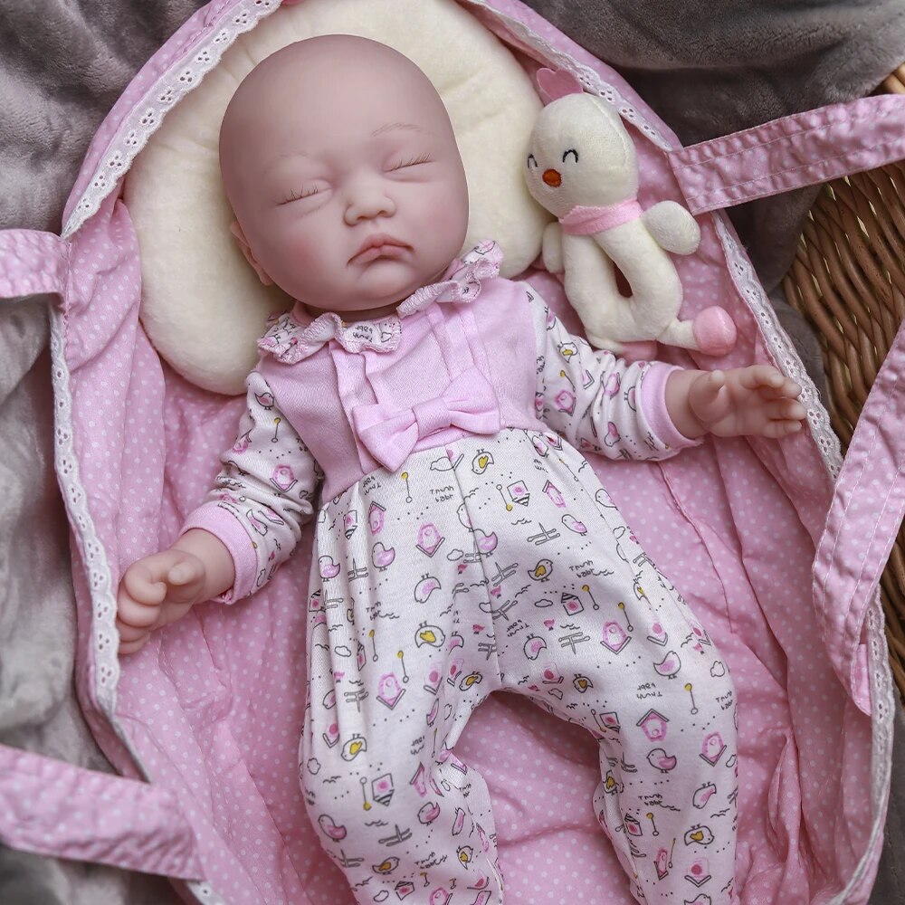 17.7 " Reborn Baby Doll Girl Realistic Newborn Dolls Christmas Handmade Gifts image 2