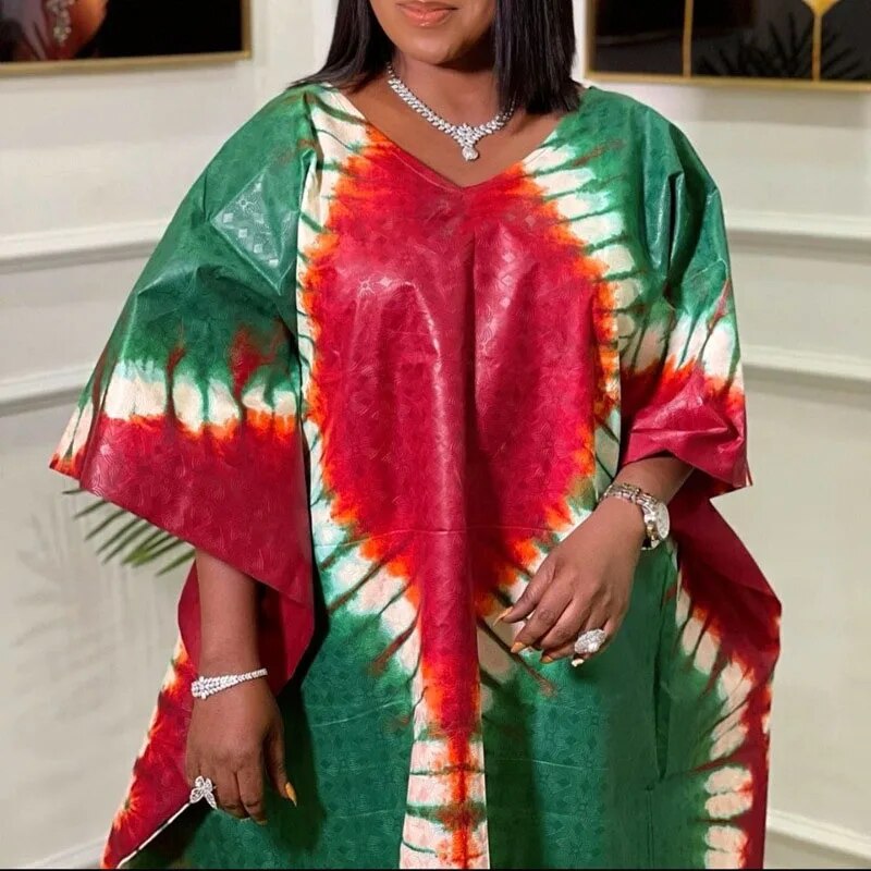 S-5XL African Dresses for Women Spring Summer Africa Party Polyester Printing P image 4