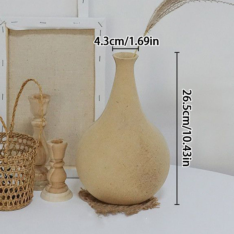 Ins Style Wooden Small Vase Natural Solid Wood Flower Vases Home Office Table A image 3