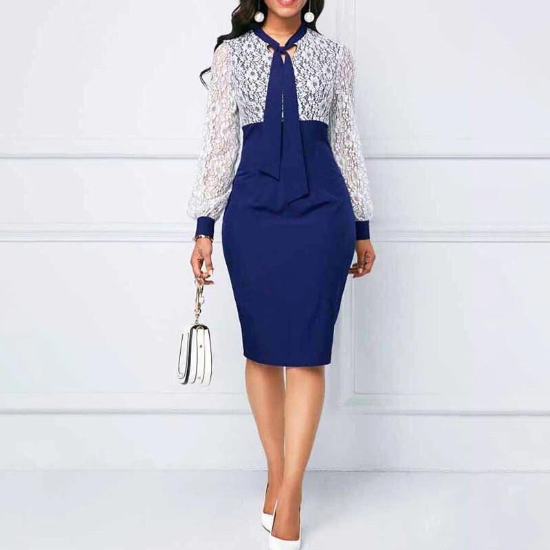 RIMIUT Women Lace Dresses Plus Size 3xl 4xl Elegant Lady Party Wedding Dresses image 3
