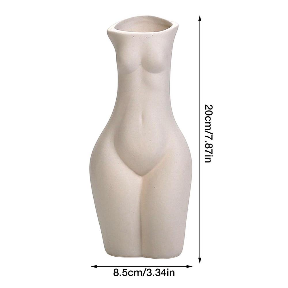 Ceramic Body Vase Women Ceramic Vase For Plants Flower Pot For Tabletop Centerp image 1