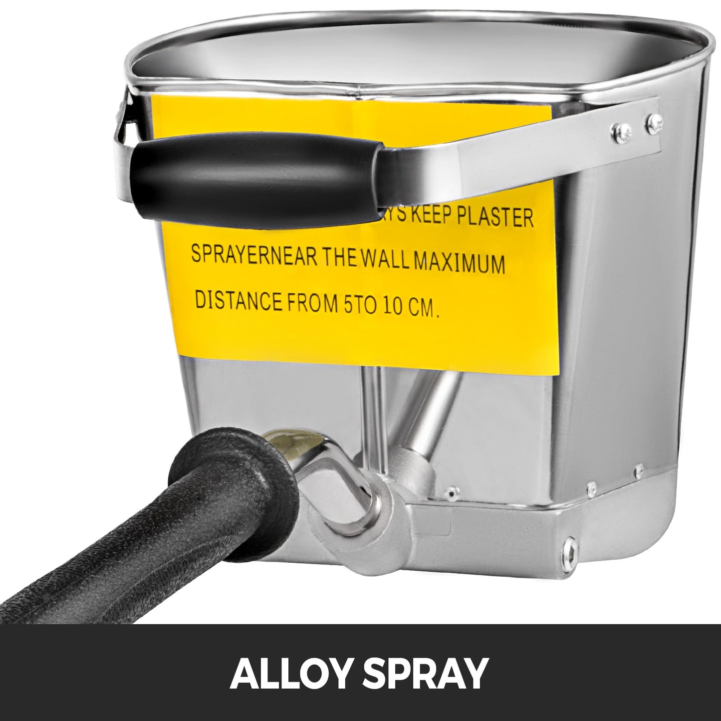 VEVOR Mortar Sprayer Gun 4-Jet 3kW Wall Stucco Shovel Hopper Ladle Cement Spray image 3
