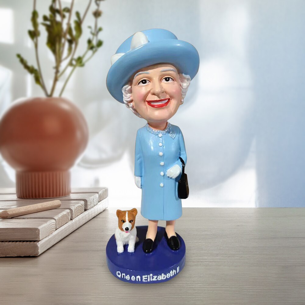 Elizabeth II Table Decorations Resin Waterproof Commemorative Sculpture Wear image 4